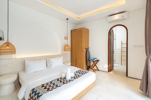 1BR Mediterranean Central Canggu Stay | Sleek Pool