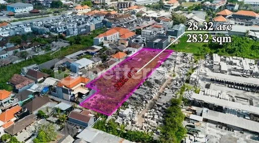 Strategic 2,832 sqm Land in Pedungan — Beside the Kura Kura Bali SEZ, Five Minutes from Serangan Beach