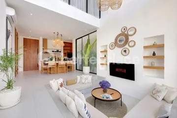 Three-Storey Premium 3-Bed Villa in the Heart of Canggu — Rooftop Pool-Jacuzzi, Open-Air Kitchen and Rice Field Panoramas