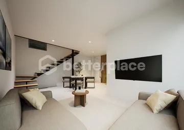 A Mezzanine Retreat Above an Airy Open Living Space — Distinctive Two-Bedroom Villa in Quiet Nunggalan