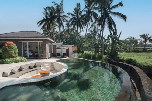 Villa Mewah 3BR di Ubud | Kolam Renang & Pemandangan Sawah